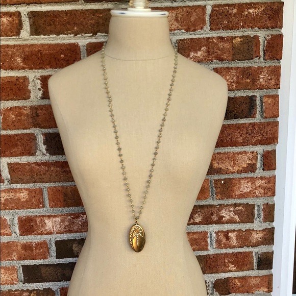 Theodosia Jewelry Antique Gold Locket and Zircon Gemstone Necklace